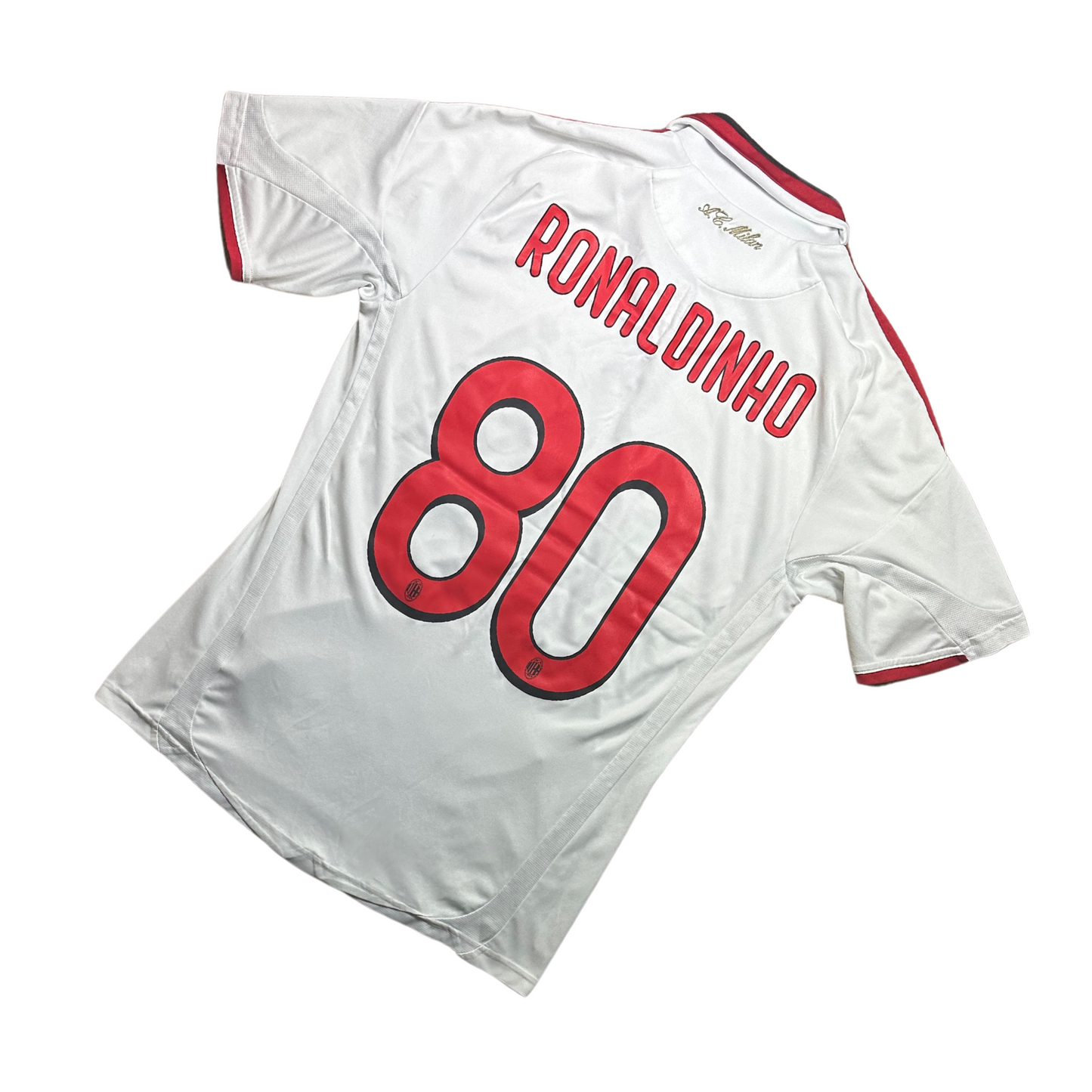 AC Milan 2009/2010 Away Football Shirt Ronaldinho (80)