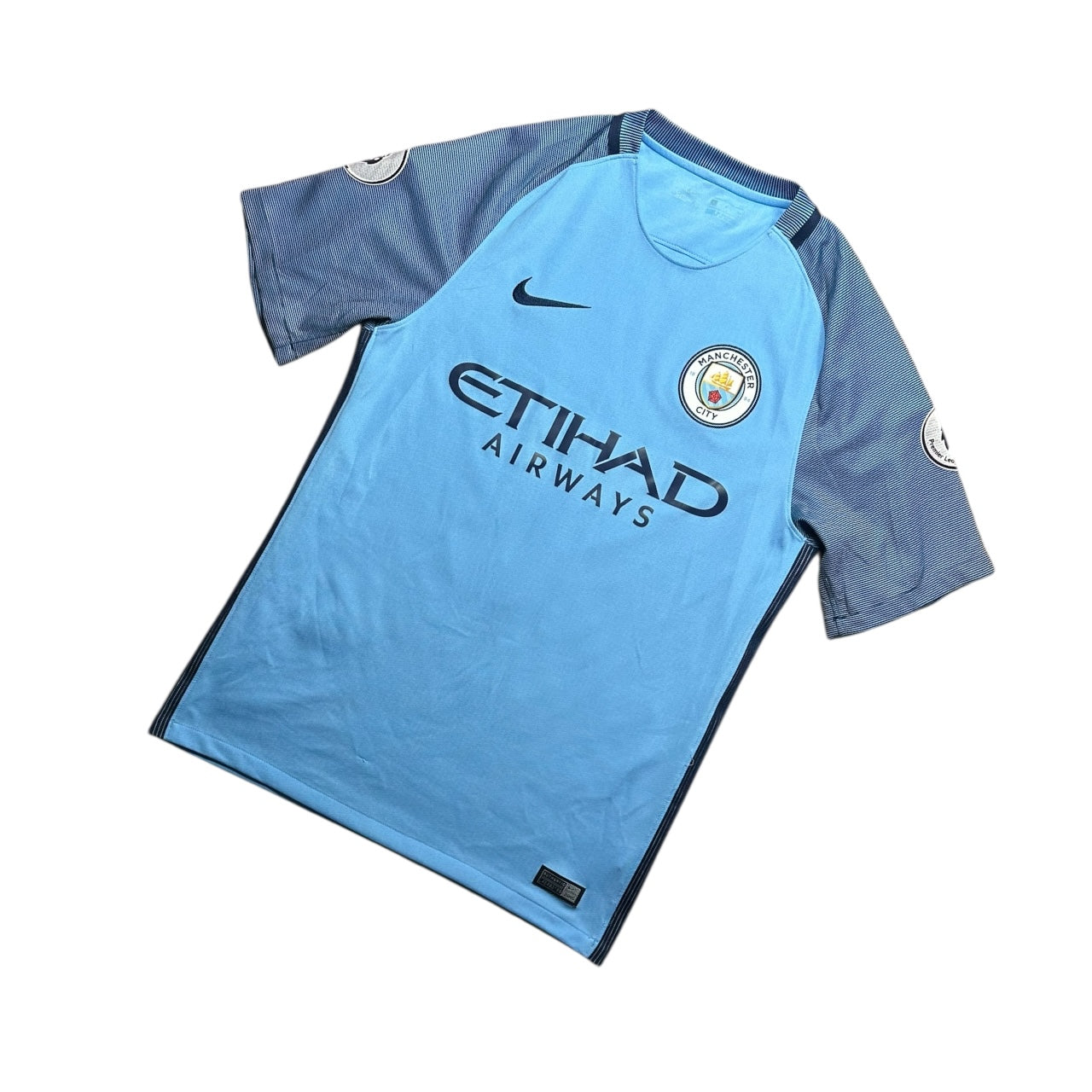 Manchester City Football Shirt 2017/2018 Home Kun Aguero 10 (S)