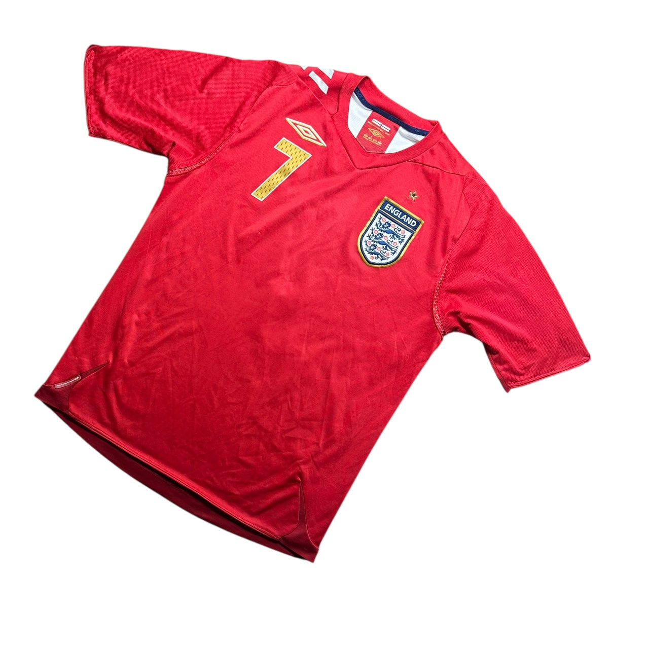 England Football Shirt 2006 Away Beckham 7 (M)