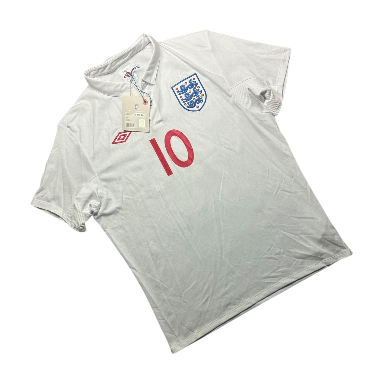 England Football Shirt Home 2010 Rooney 10 BNWT (L)