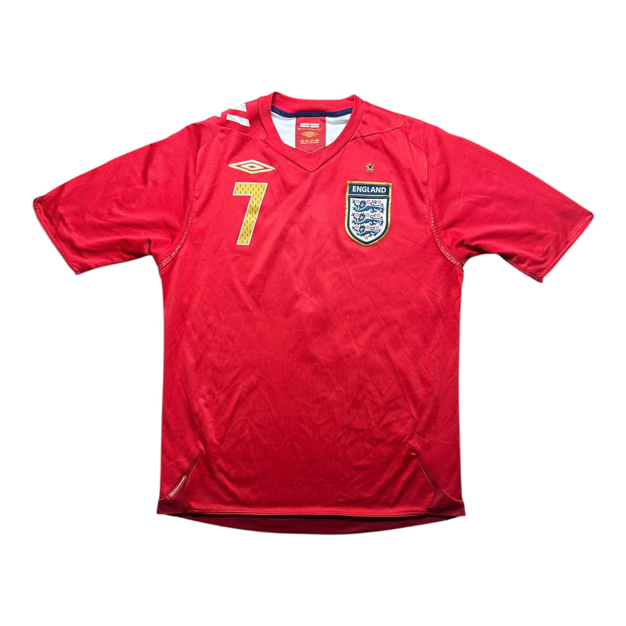 England Football Shirt 2006 Away Beckham 7 (M)