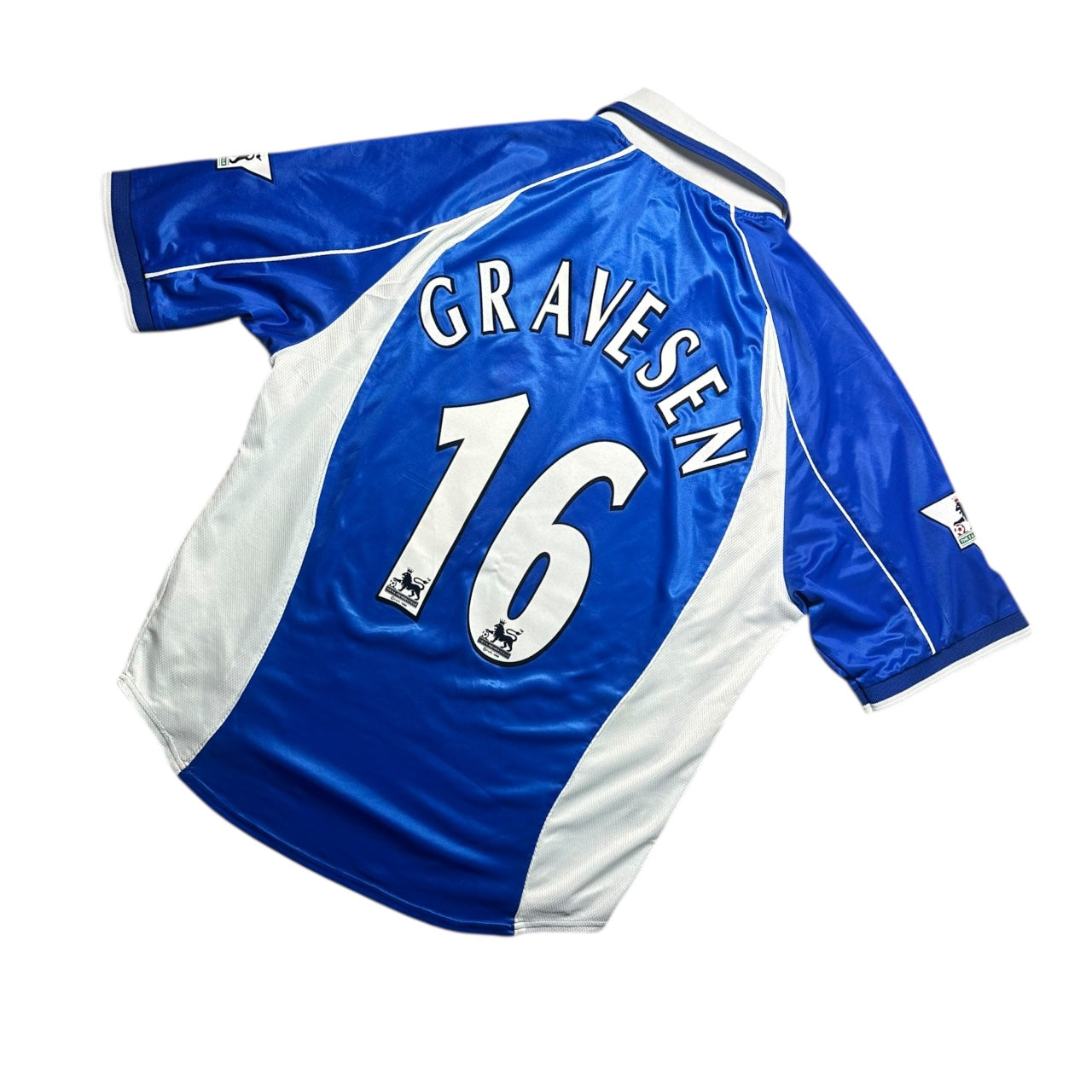 Everton Football Shirt 2001/2002 Home Gravesen 16 (XL)