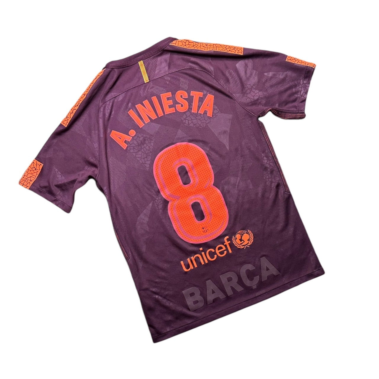 Barcelona Football Shirt 2017/2018 Third A.Iniesta 8 (S)