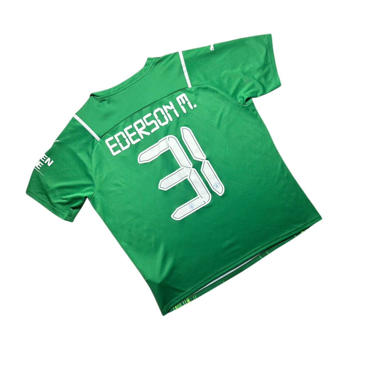 Manchester City Football Shirt 2021/2022 Goalkeeping Shirt Ederson M. 31 (XXL)