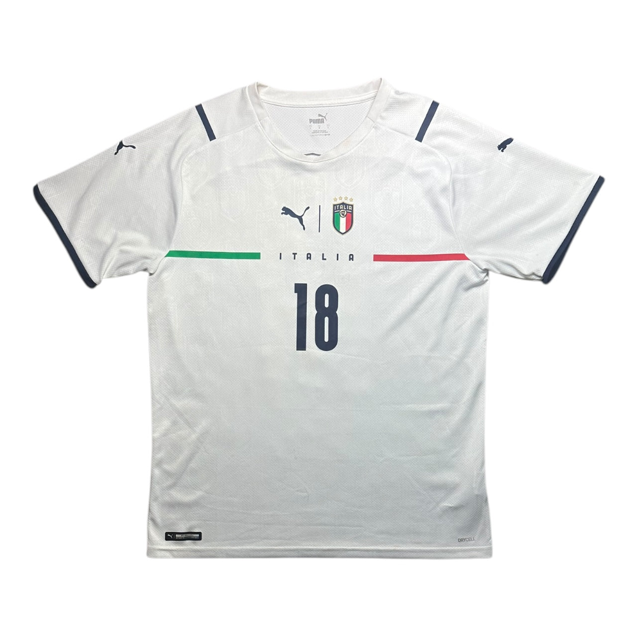 Italy Football Shirt 2021/2022 Away Barella 18 (L)