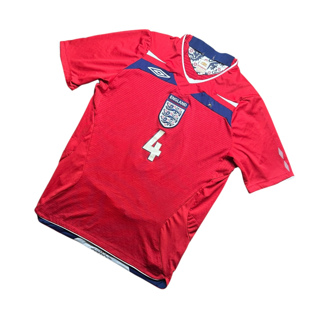 England Football Shirt Away 2008 Gerrard 4 (M)