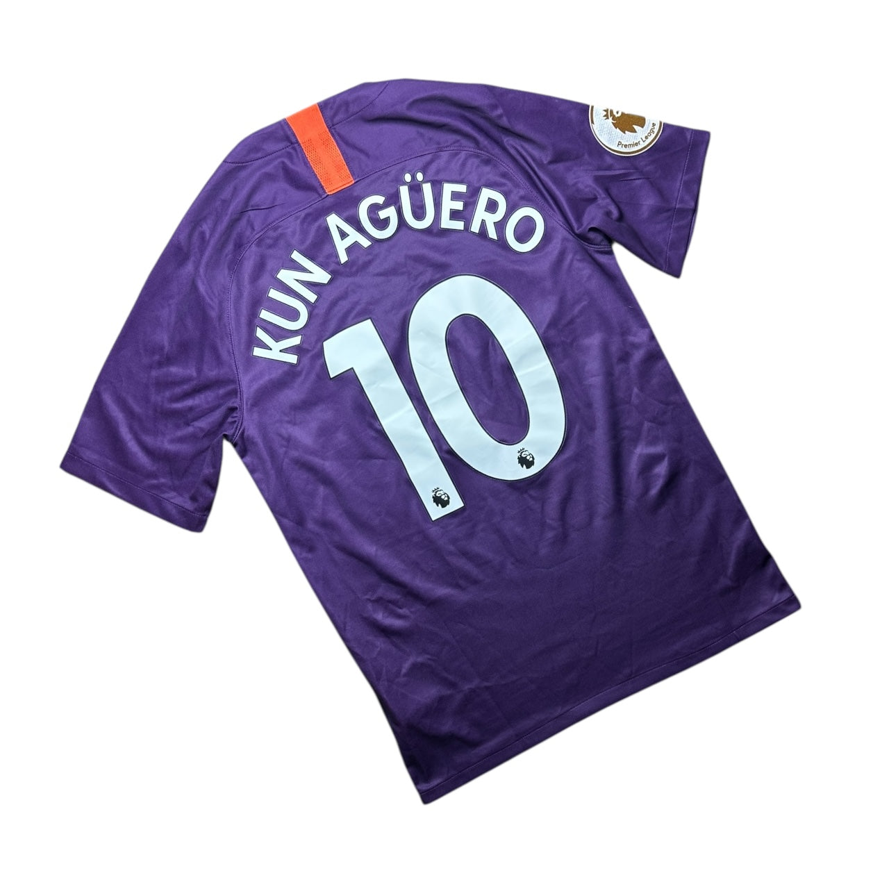 Manchester City Football Shirt 2017/2018 Third Kun Aguero 10 (S)