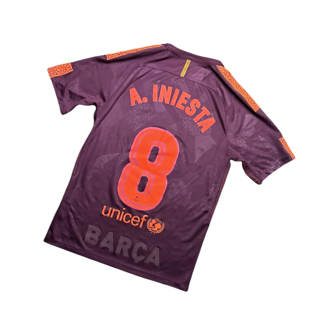 Barcelona Football Shirt 2017/2018 Third A.Iniesta 8 (S)