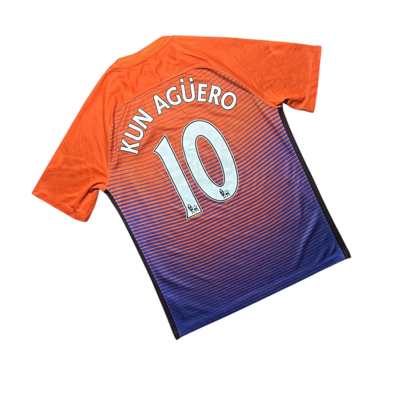 Manchester City Football Shirt Third 2016/2017 Kun Aguero 10 (M)