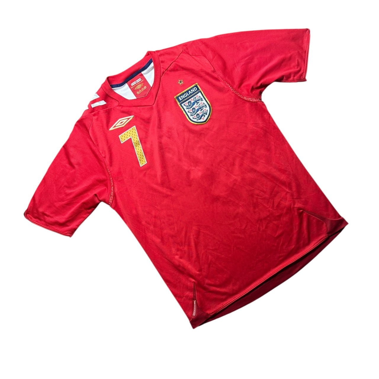 England Football Shirt 2006 Away Beckham 7 (M)