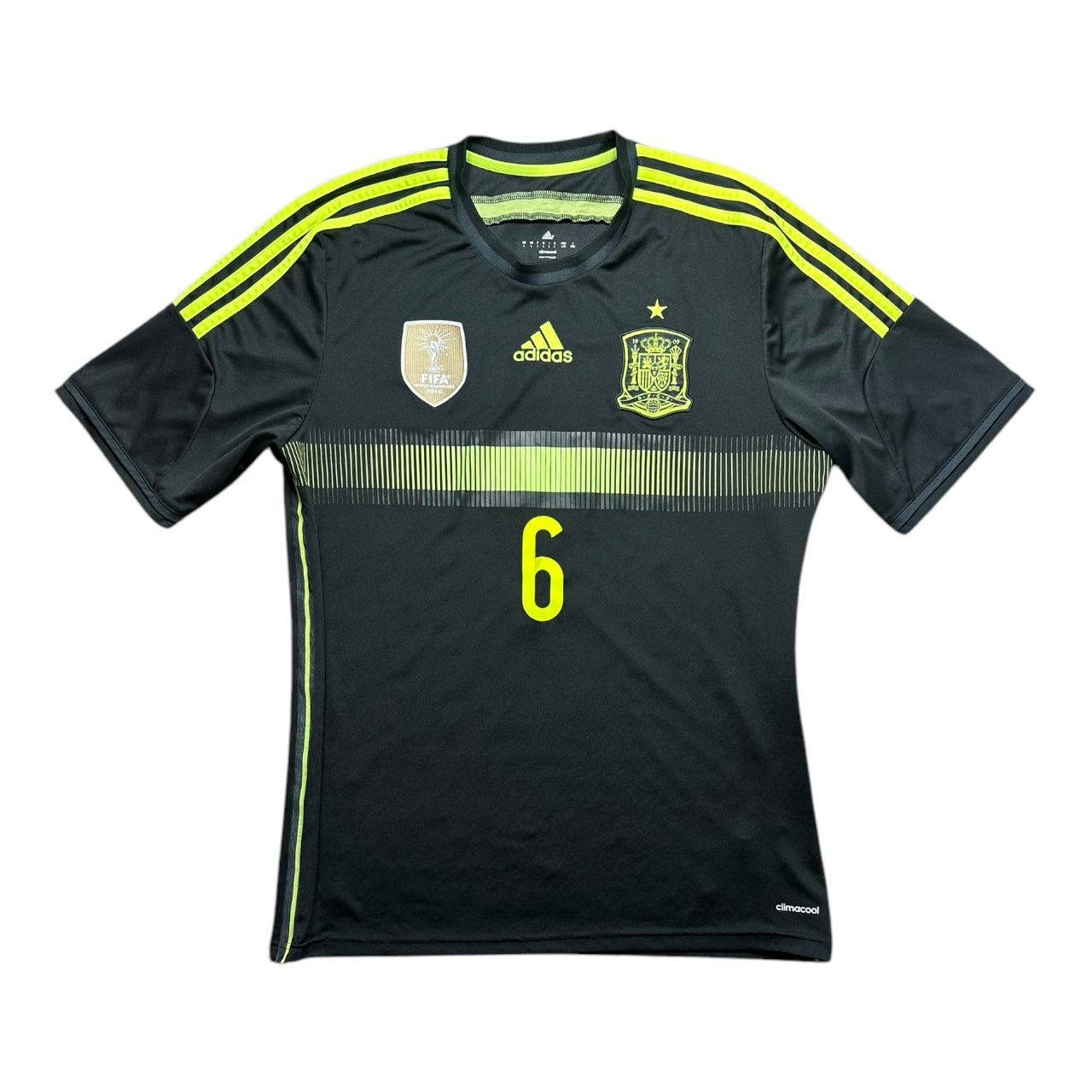 Spain Football Shirt 2013/2015 Away Iniesta 6 (L)