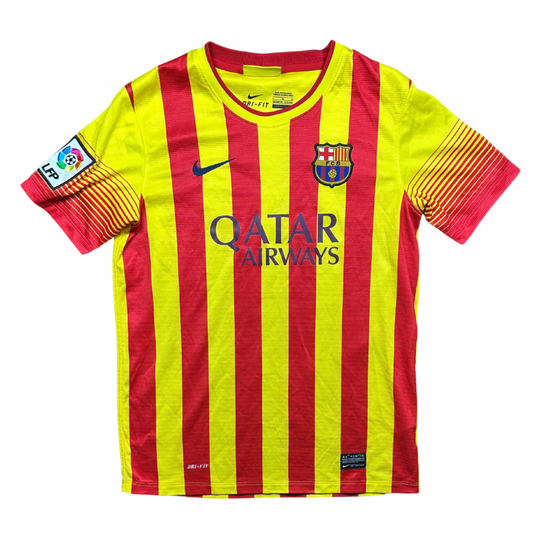 Barcelona 2013/2014 Away Football Shirt (Juniors)