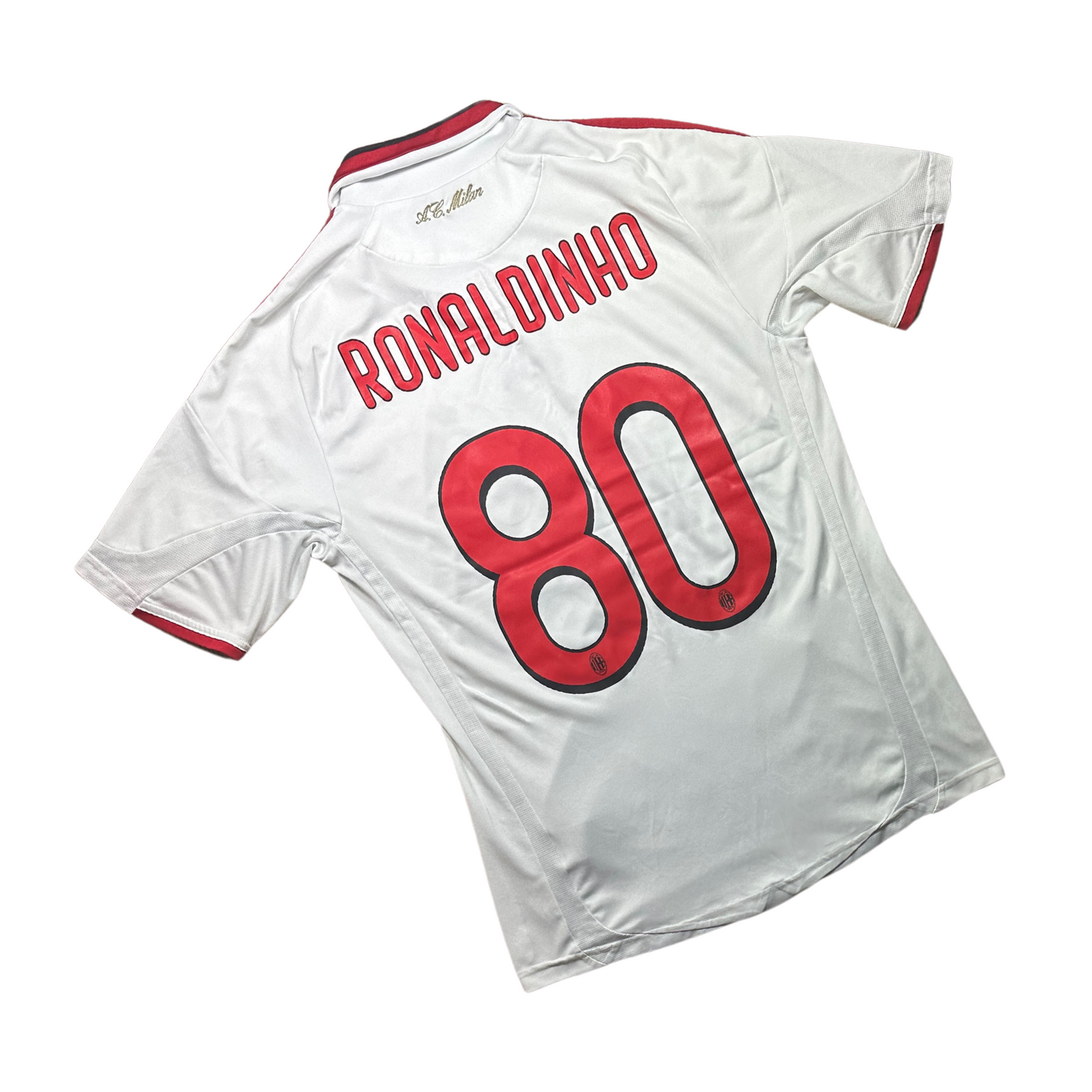 AC Milan 2009/2010 Away Football Shirt Ronaldinho (80)