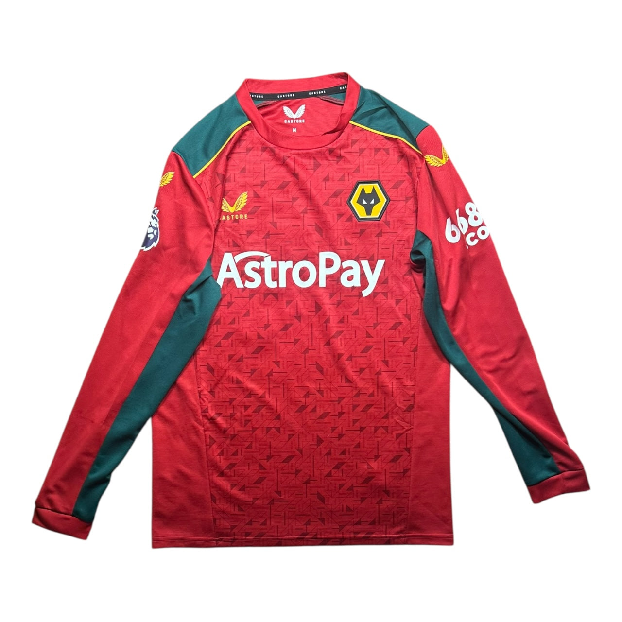 Wolves Football Shirt Away 2023/2024 Ait-Nouri 3 L/S (M)