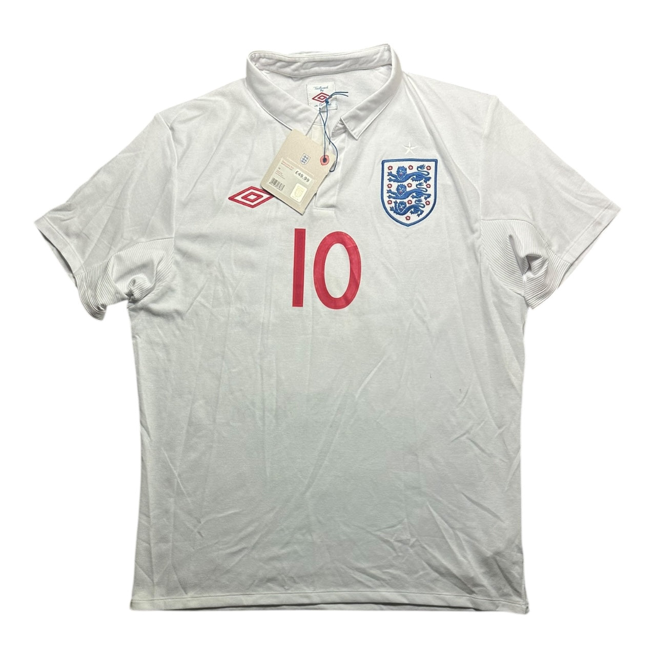 England Football Shirt Home 2010 Rooney 10 BNWT (L)