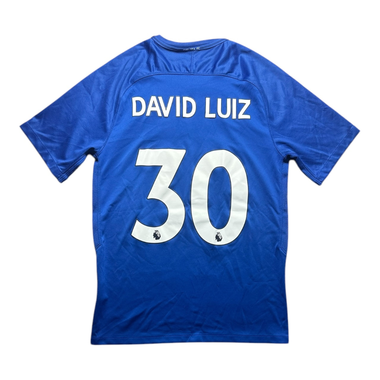 Chelsea Football Shirt 2017/2018 Home David Luiz 30 (M)