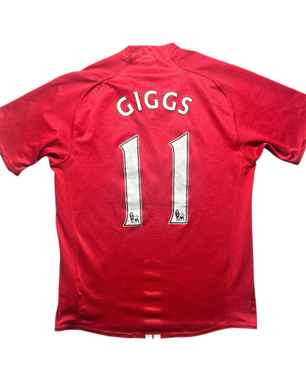 Manchester United Football Shirt 2007/2008 Home Giggs 11 (M)
