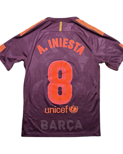 Barcelona Football Shirt 2017/2018 Third A.Iniesta 8 (S)