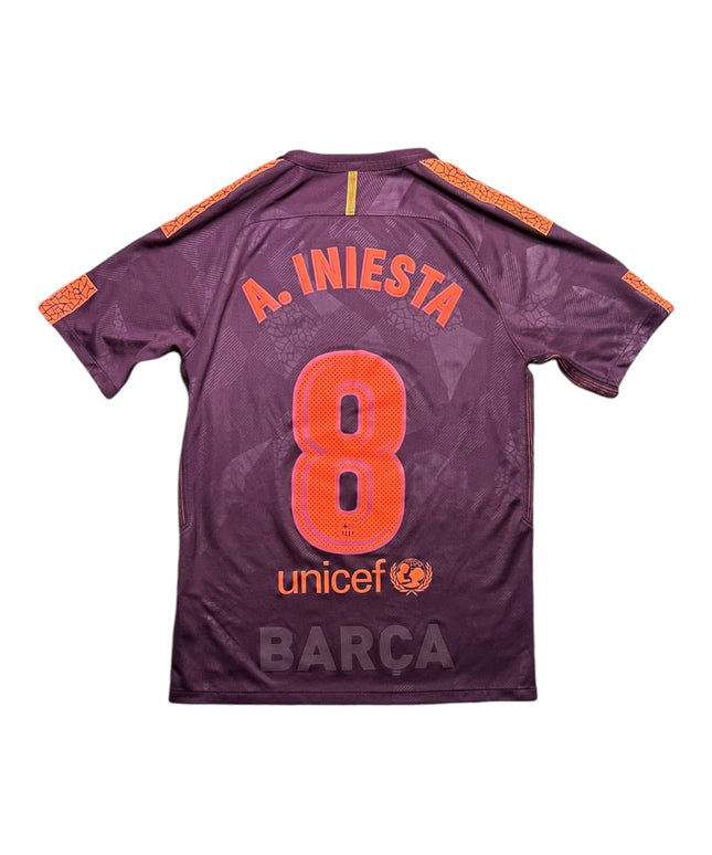 Barcelona Football Shirt 2017/2018 Third A.Iniesta 8 (S)