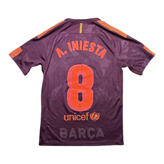 Barcelona Football Shirt 2017/2018 Third A.Iniesta 8 (S)