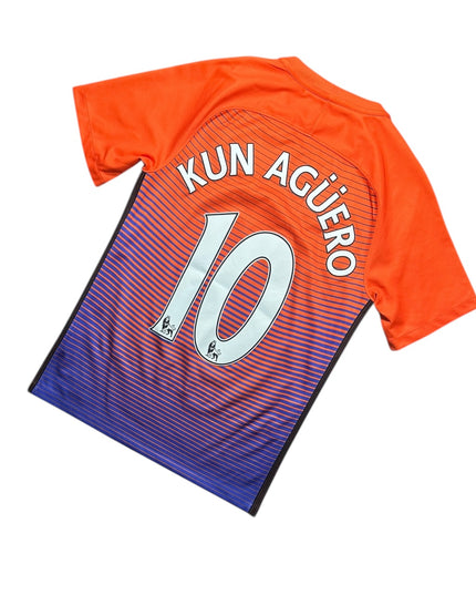 Manchester City Football Shirt Third 2016/2017 Kun Aguero 10 (S)