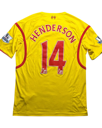 Liverpool Football Shirt Away 2014/2015 Henderson 14 (XL)