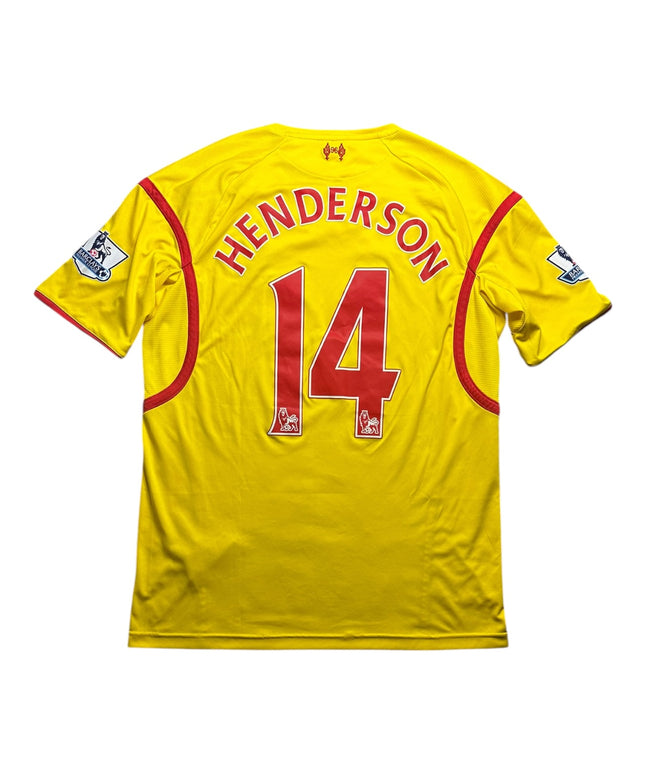 Liverpool Football Shirt Away 2014/2015 Henderson 14 (XL)