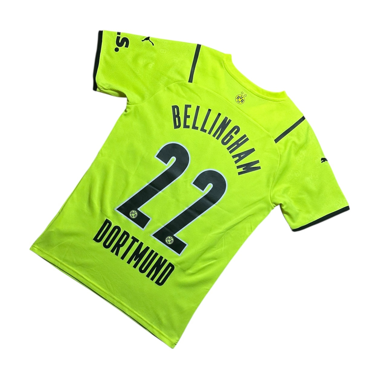 Borussia Dortmund Football Shirt 2021/2022 Cup Home Bellingham 22 (S)