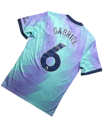 Arsenal Football Shirt 2024/2025 Third Gabriel 6 (M)