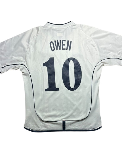 England Football Shirt 2002 Home Owen 10 (L)