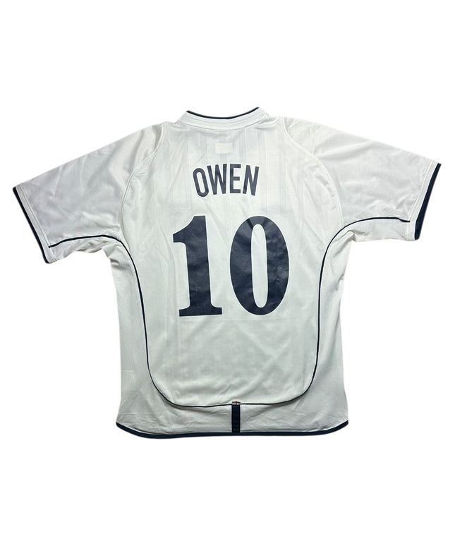 England Football Shirt 2002 Home Owen 10 (L)