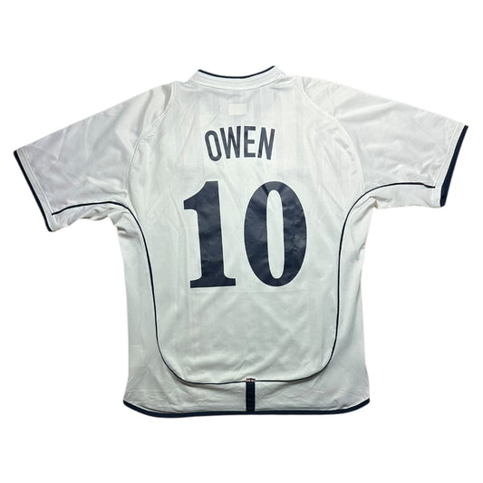 England Football Shirt 2002 Home Owen 10 (L)