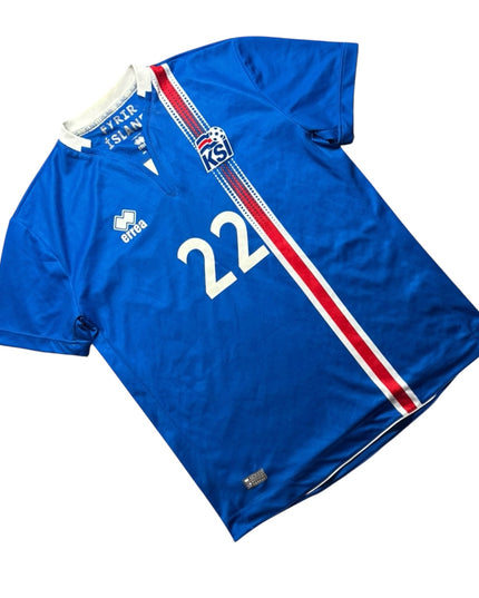 Iceland Football Shirt Hone 2016/2018 Gudjohnsen 22 (M)