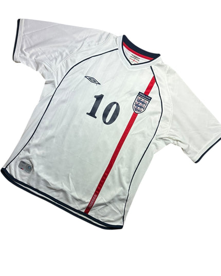 England Football Shirt 2002 Home Owen 10 (L)