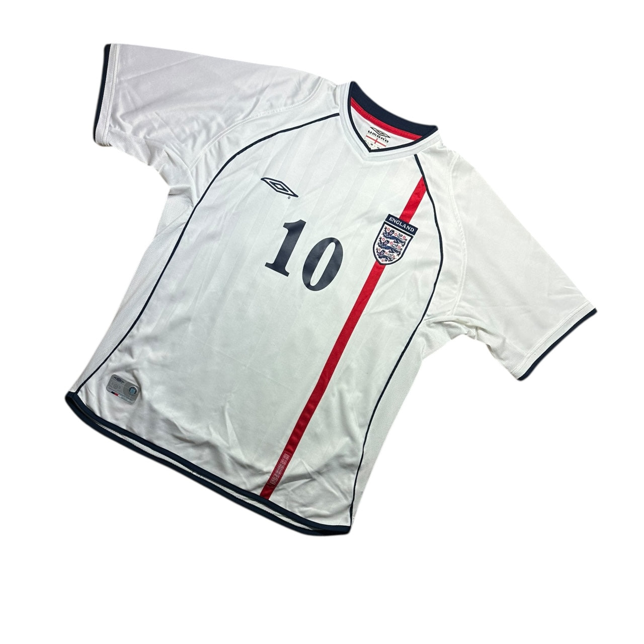 England Football Shirt 2002 Home Owen 10 (L)