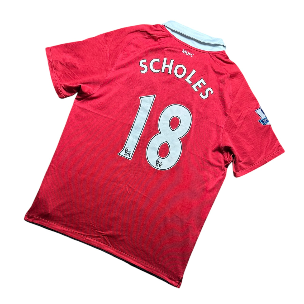 Manchester United Football Shirt 2010/2011 Home Scholes 18 (L)