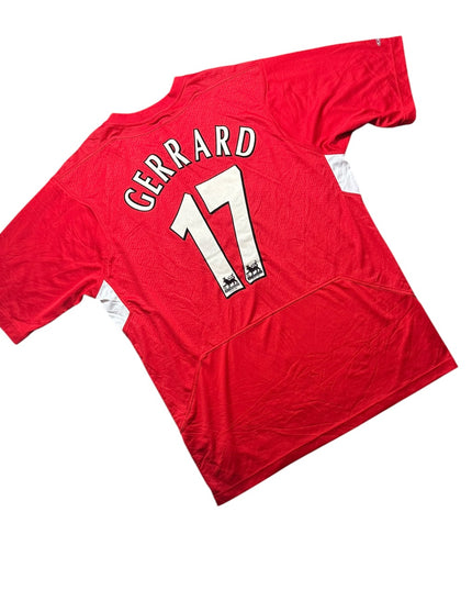 Liverpool Football Shirt Home 2004/2005 Gerrard 17 (L)
