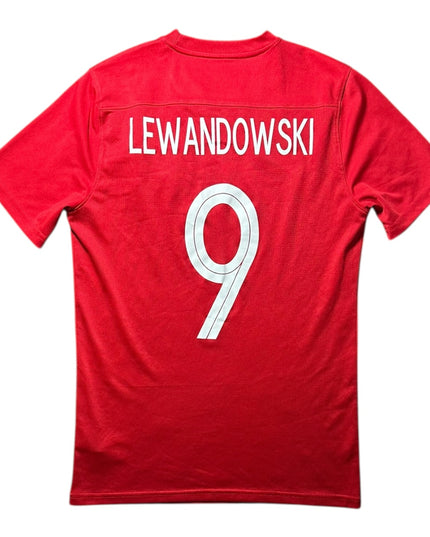 Poland Football Shirt Away 2016 Lewandowski 9 (M)