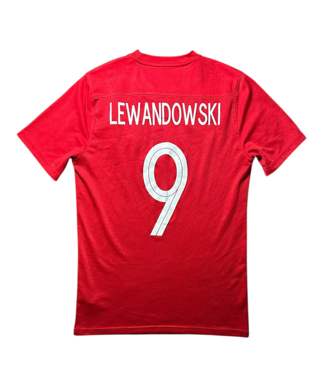 Poland Football Shirt Away 2016 Lewandowski 9 (M)