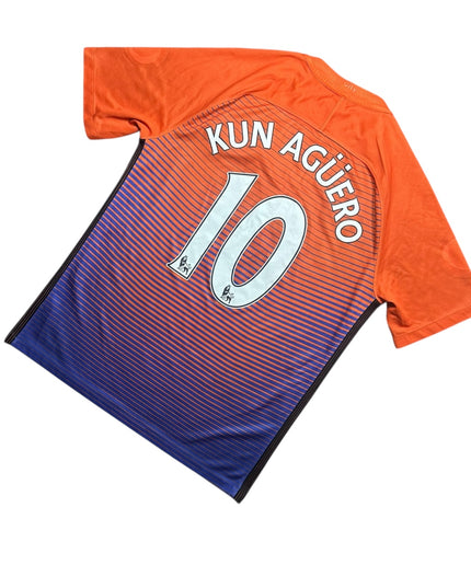 Manchester City Football Shirt Third 2016/2017 Kun Aguero 10 (M)