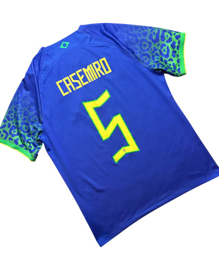 Brazil Football Shirt Away 2022/2023 Casemiro 5 (L)