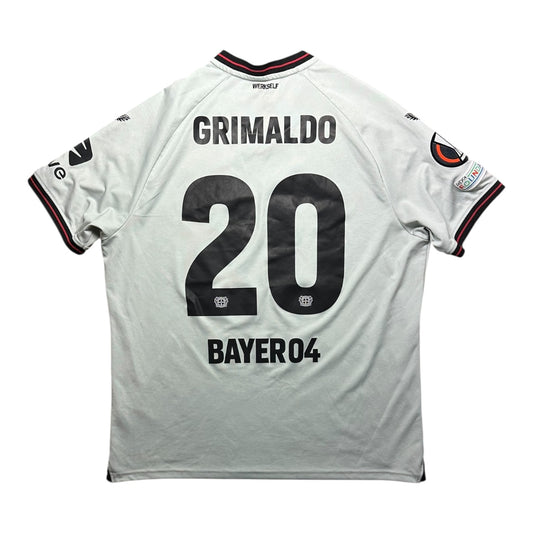 Bayer 04 Leverkusen Football Shirt 2023/2024 Away Grimaldo 20 (XL)