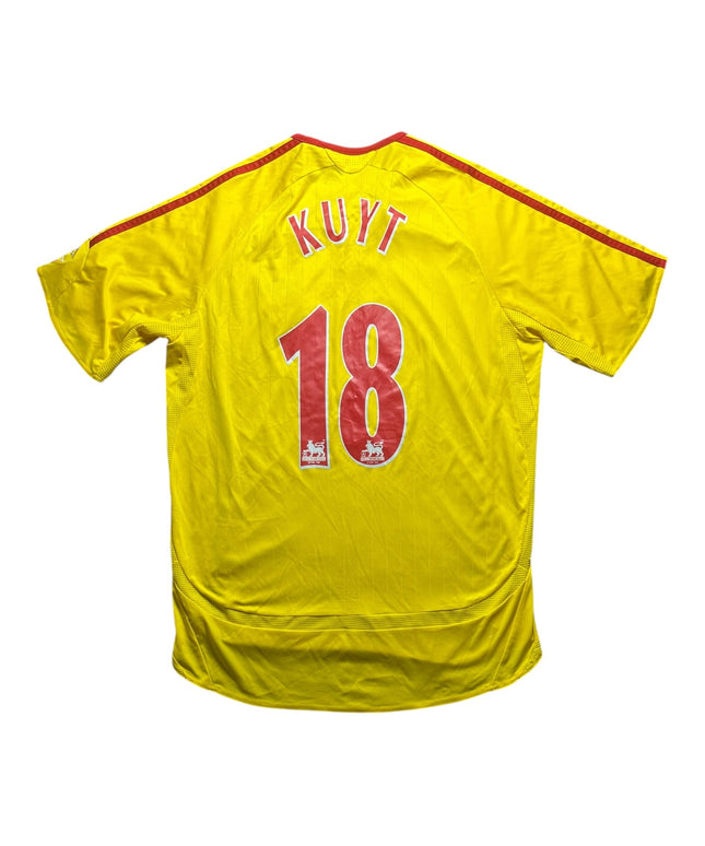 Liverpool Football Shirt Away 2006/2007 Kuyt 18 (M)