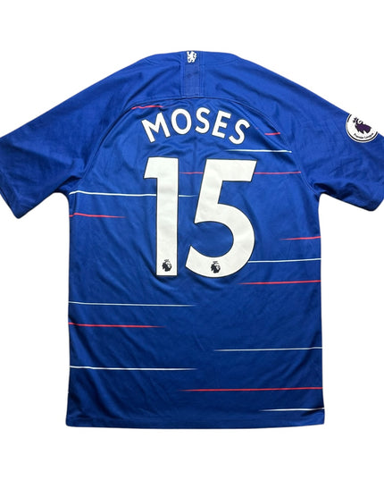 Chelsea Football Shirt Home 2018/2019 Moses 15 (M)