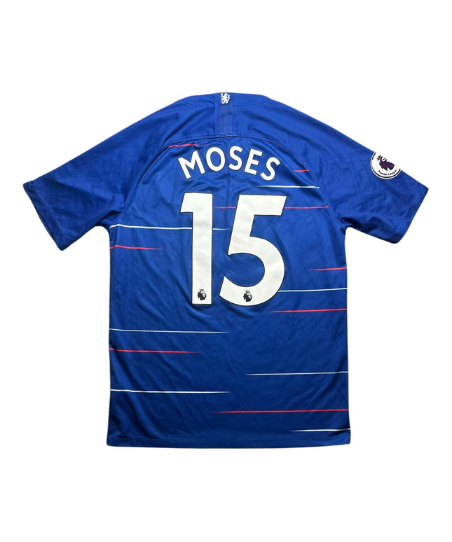 Chelsea Football Shirt Home 2018/2019 Moses 15 (M)