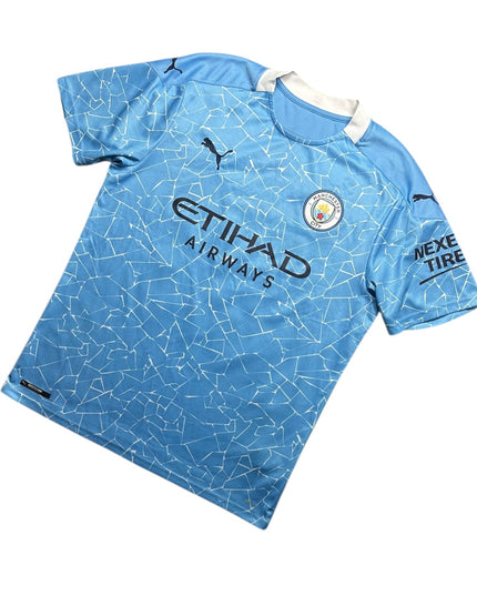 Manchester City Football Shirt Home 2020/2021 Kun Aguero 10 (L)