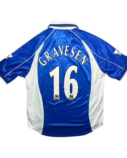 Everton Football Shirt 2001/2002 Home Gravesen 16 (XL)