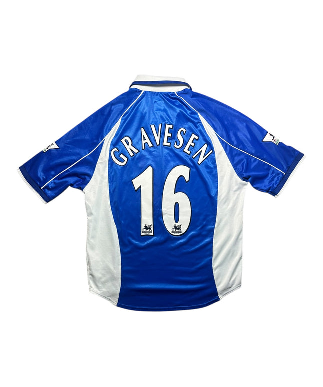 Everton Football Shirt 2001/2002 Home Gravesen 16 (XL)