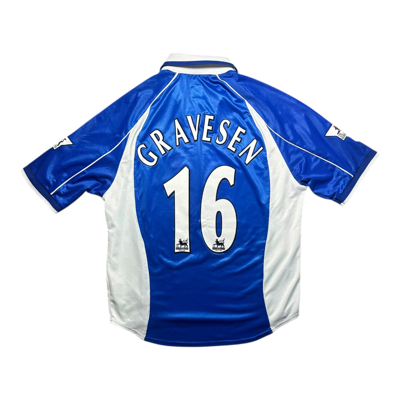 Everton Football Shirt 2001/2002 Home Gravesen 16 (XL)