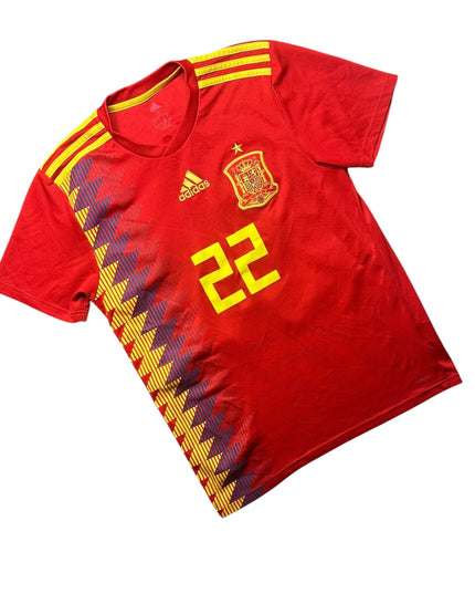 Spain Football Shirt Home 2017/2019 Isco 22 (S)